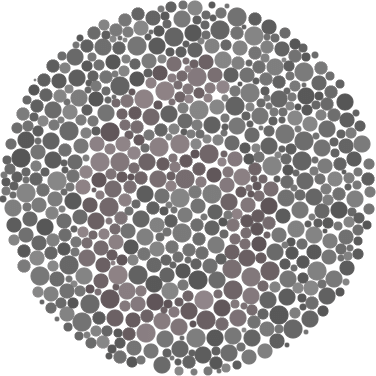 Ishihara color blind test